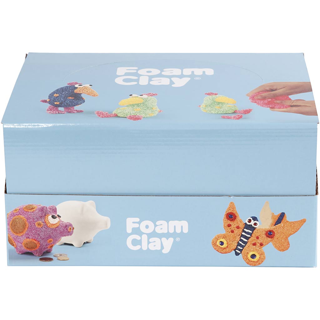 Foam Clay®, glittervärvid, metallikvärvid, 12 komplekti/ 1 pakk - Image 2