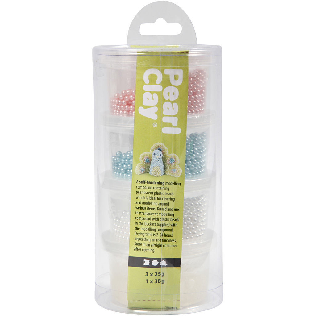 Pearl Clay®, erinevad värvid, 3x25+38 g, 1 komplekt - Image 2