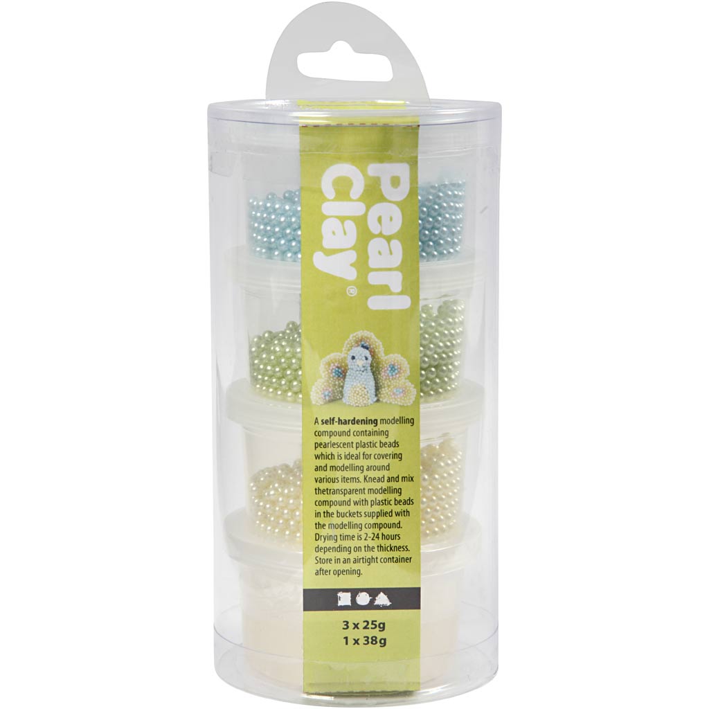 Pearl Clay®, erinevad värvid, 3x25+38 g, 1 komplekt - Image 2