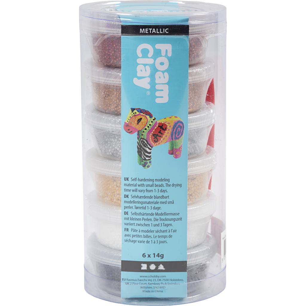 Foam Clay®, metalne, pruun harmooniline, 84 g, 6x14 g/ 1 pakk - Image 2