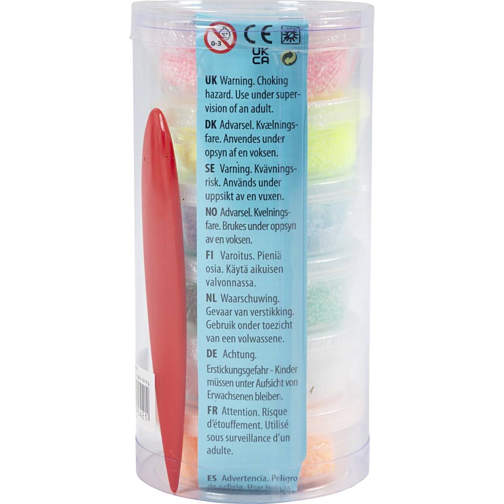 Foam Clay®, glitter, pastellvärvid, 84 g, 6x14 g/ 1 pakk - Image 3