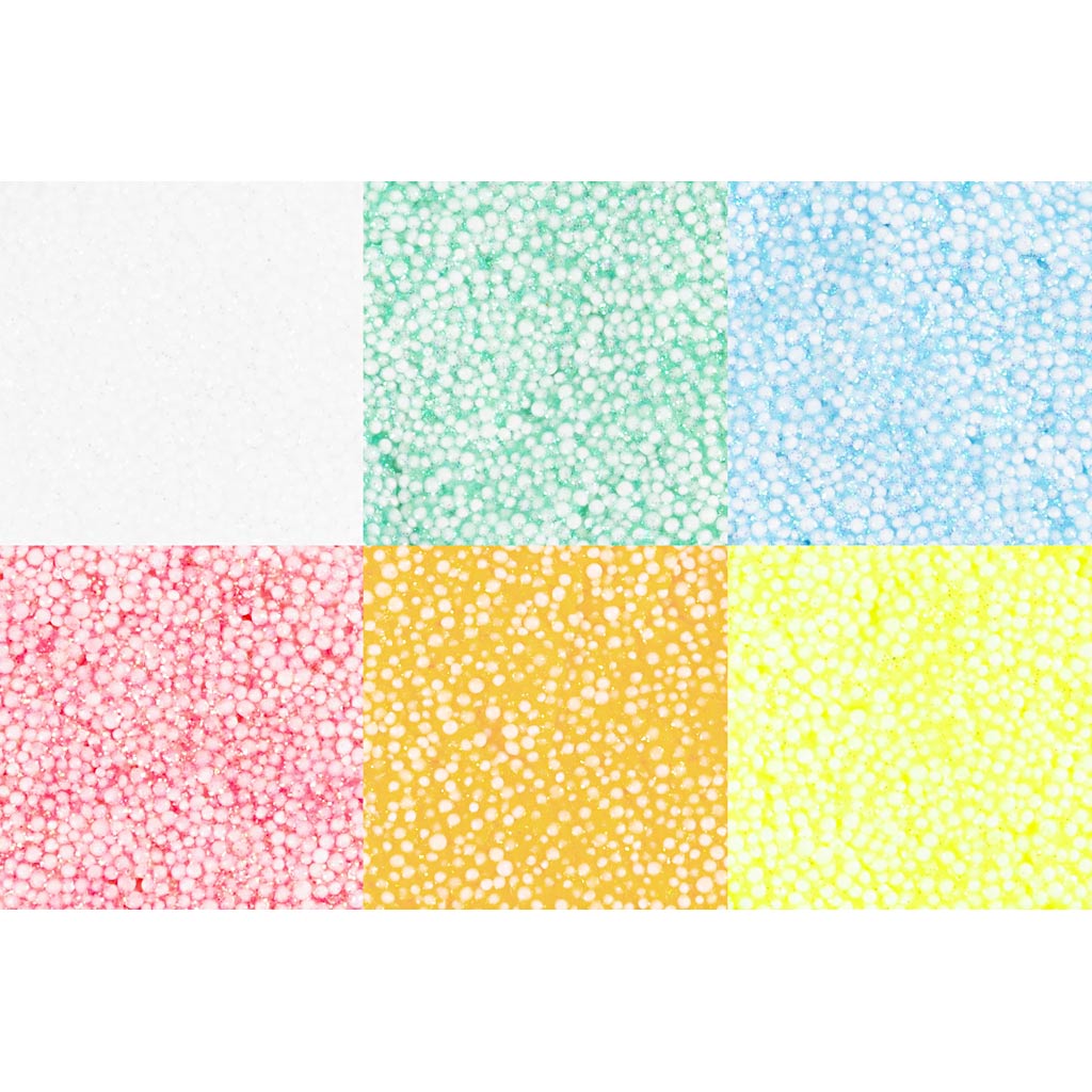 Foam Clay®, glitter, pastellvärvid, 84 g, 6x14 g/ 1 pakk - Image 4