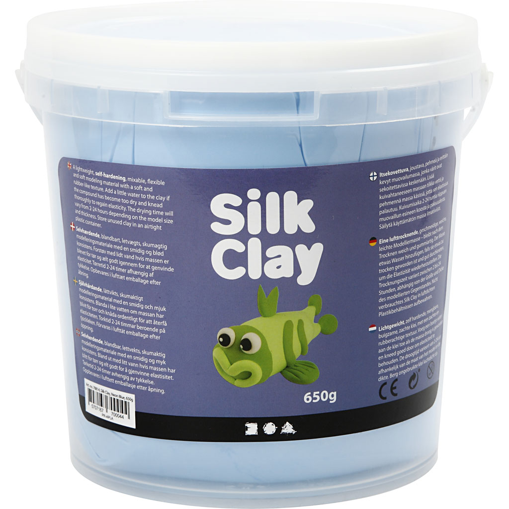 Silk Clay®, neoonsinine, 650 g/ 1 ämber - Image 2