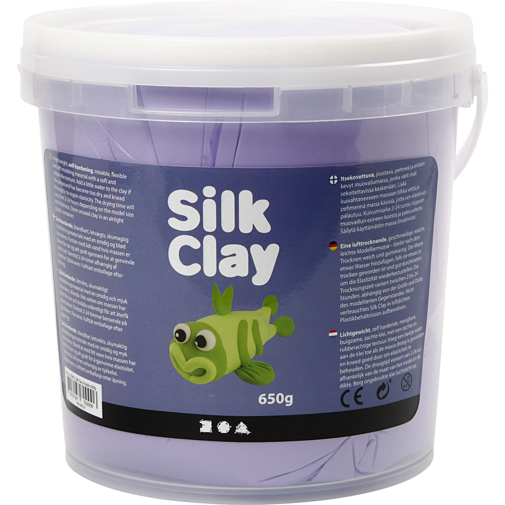 Silk Clay®, lilla, 650 g/ 1 ämber - Image 2