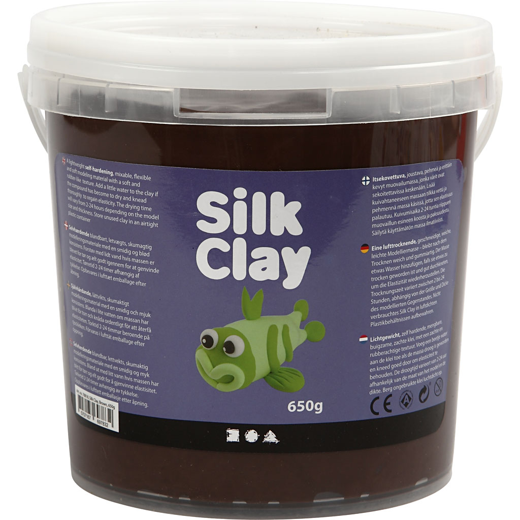 Silk Clay®, pruun, 650 g/ 1 ämber