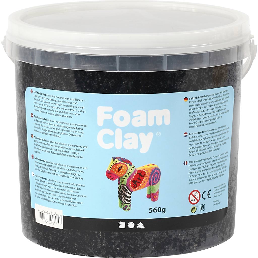 Foam Clay®, must, 560 g/ 1 ämber