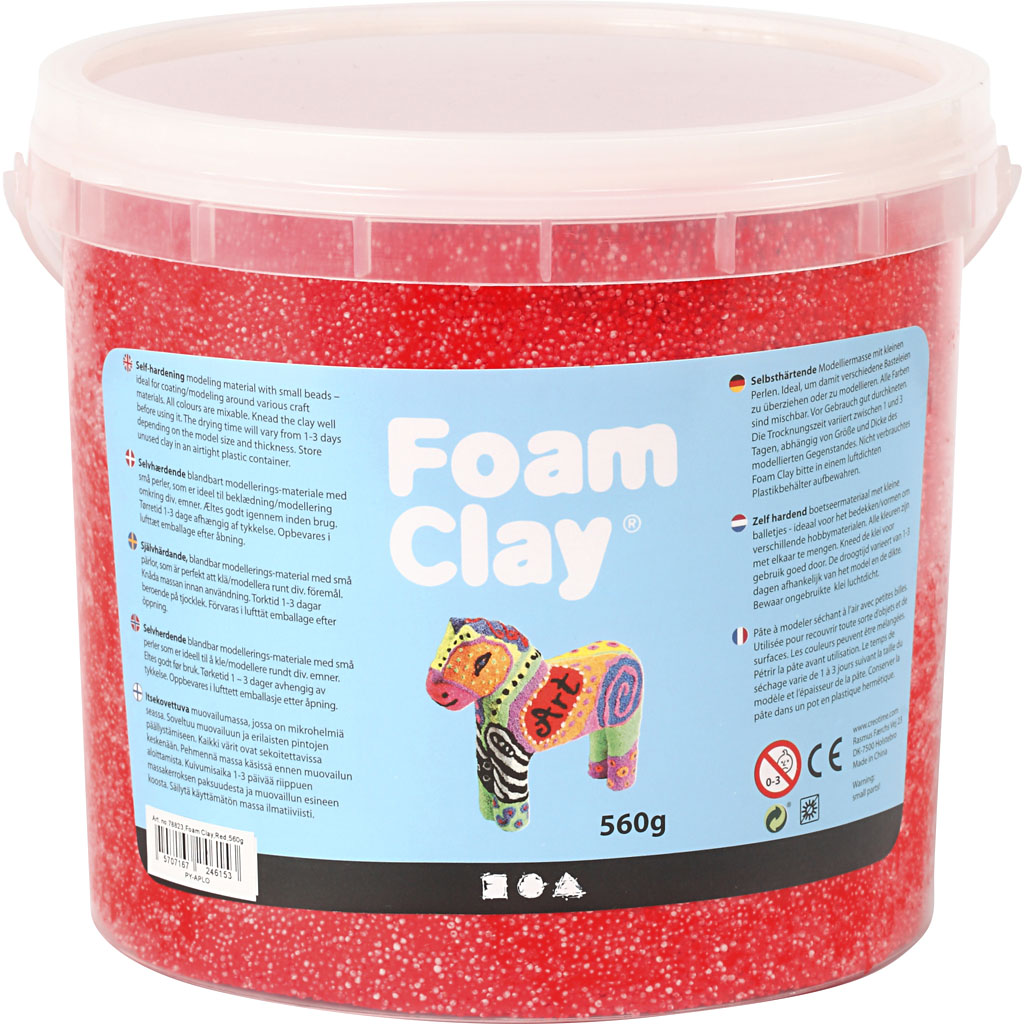 Foam Clay®, punane, 560 g/ 1 ämber