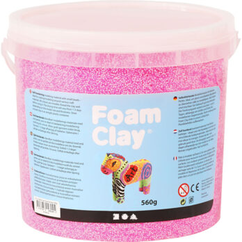 Foam Clay®, neoonroosa, 560 g/ 1 ämber