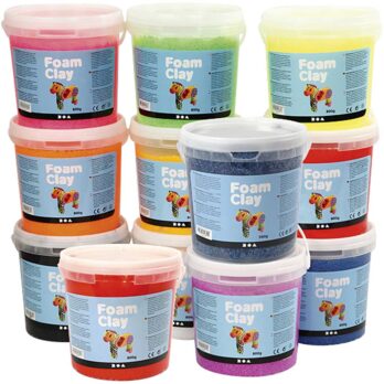 Foam Clay®, sisu võib varieeruda, värvivalik, 12x560 g/ 1 pakk