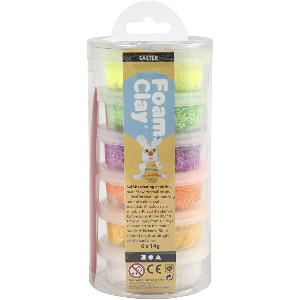 Foam Clay®, kevadised värvid, 6x14 g/ 1 pakk - Image 2