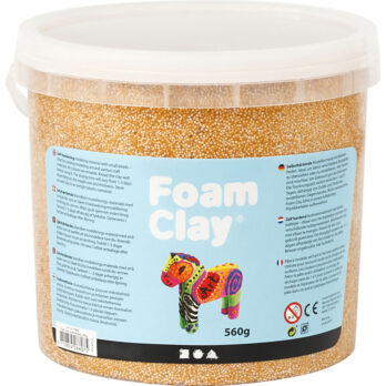 Foam Clay®, metalne, kuldne, 560 g/ 1 ämber