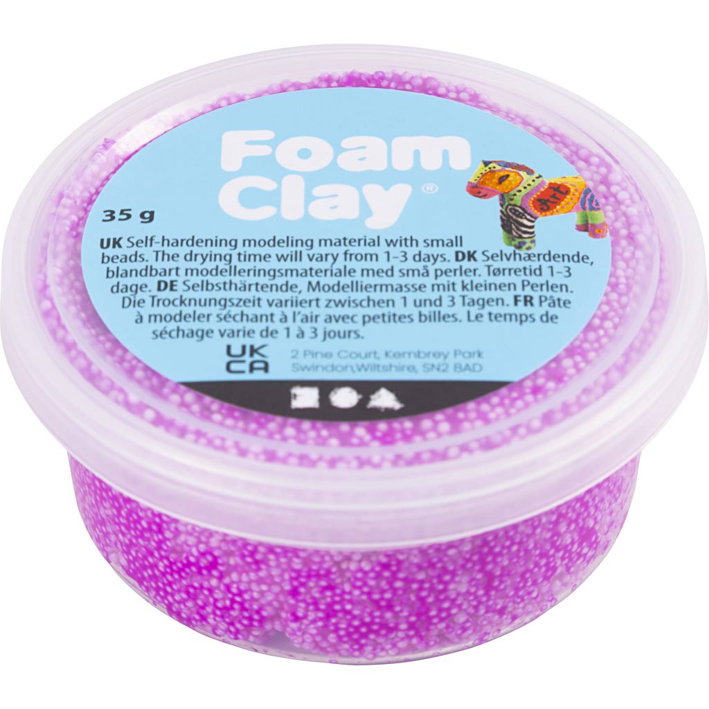 Foam Clay®, hele lilla, 35 g/ 1 tuubi