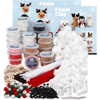 Group Craft Kit Foam Clay® Polar Animals, erinevad värvid, 1 komplekt