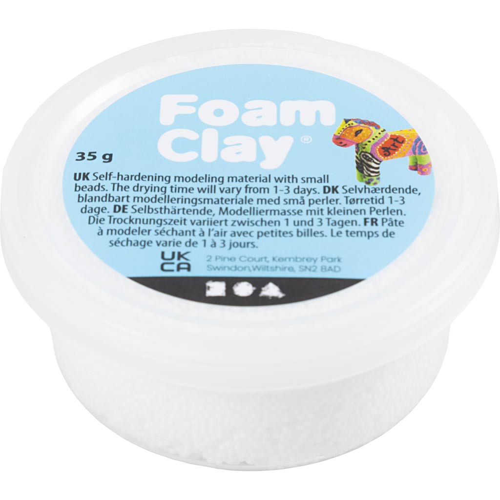 Foam Clay®, valge, 35 g/ 1 tuubi