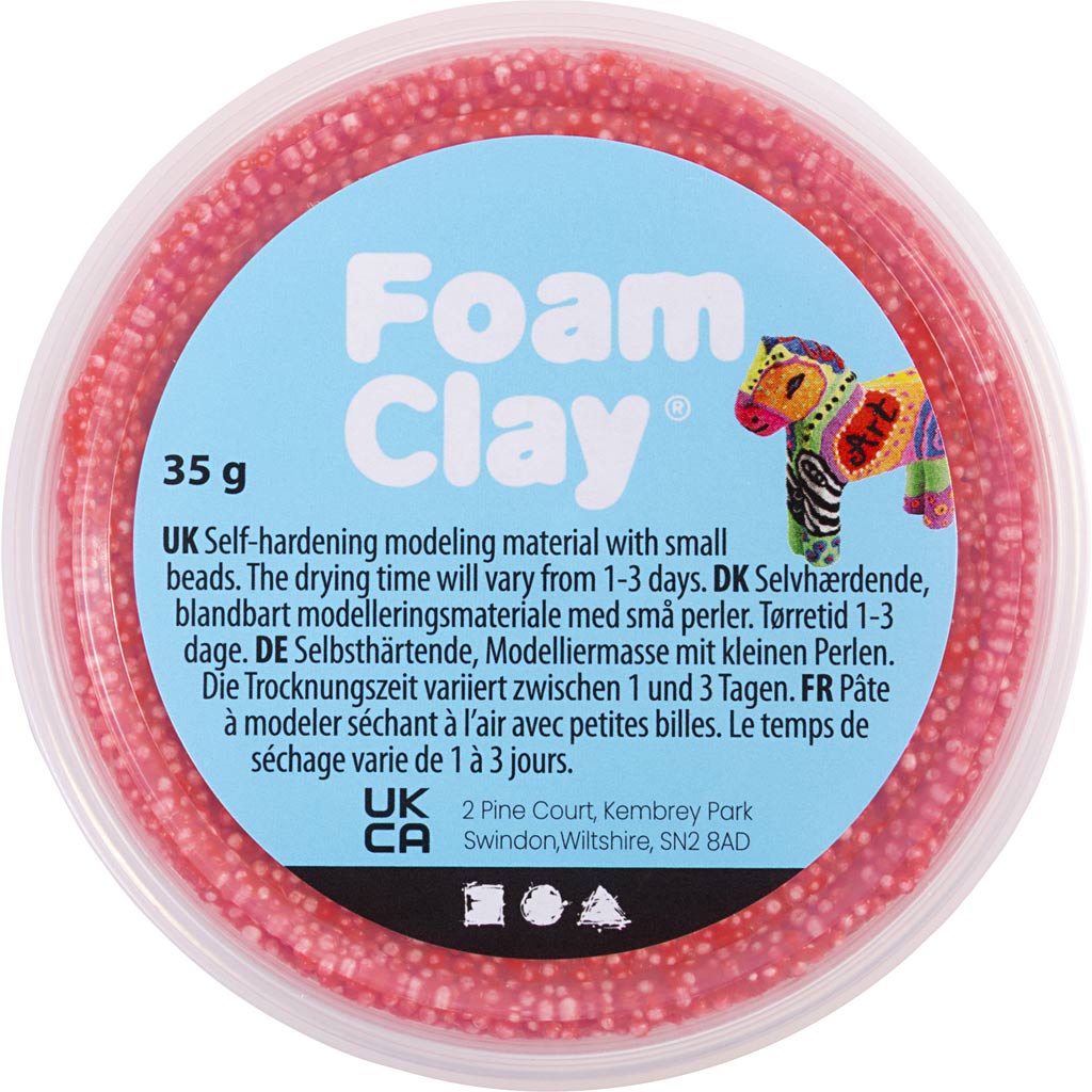 Foam Clay®, punane, 35 g/ 1 tuubi - Image 2