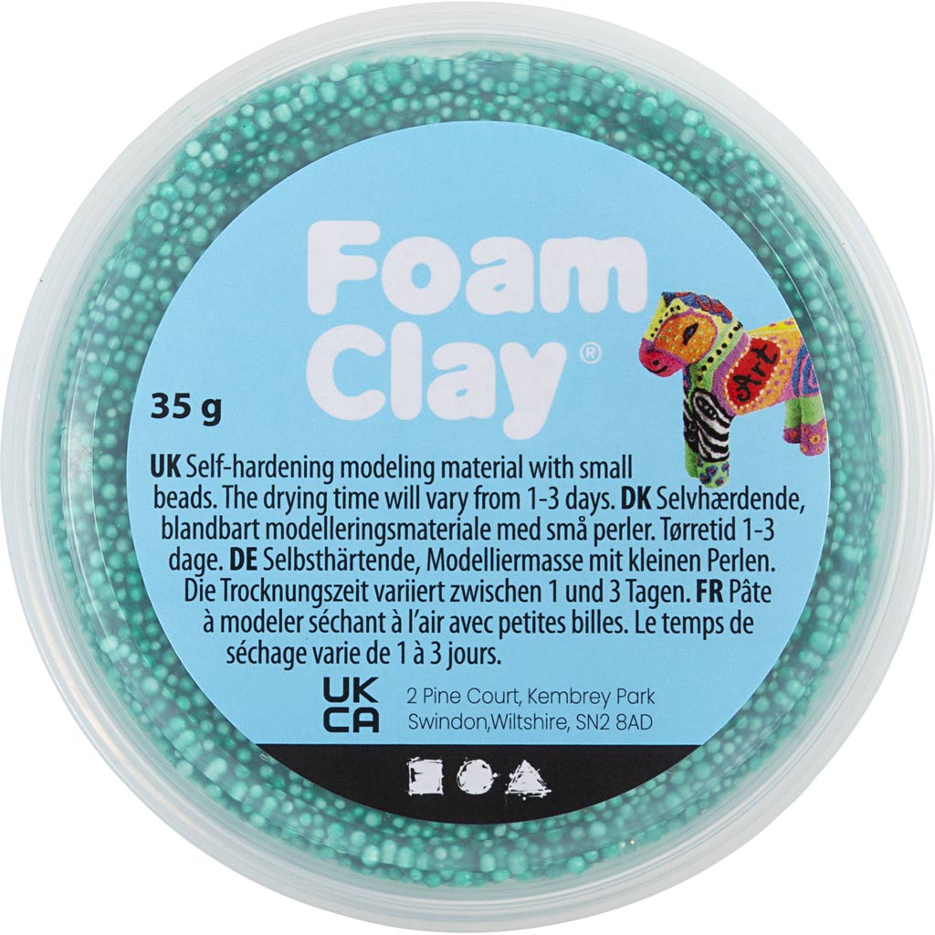 Foam Clay®, tumeroheline, 35 g/ 1 tuubi - Image 2