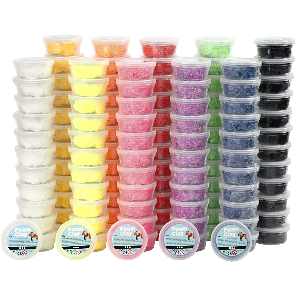 Foam Clay®, erinevad värvid, 10x12 tuub/ 1 pakk