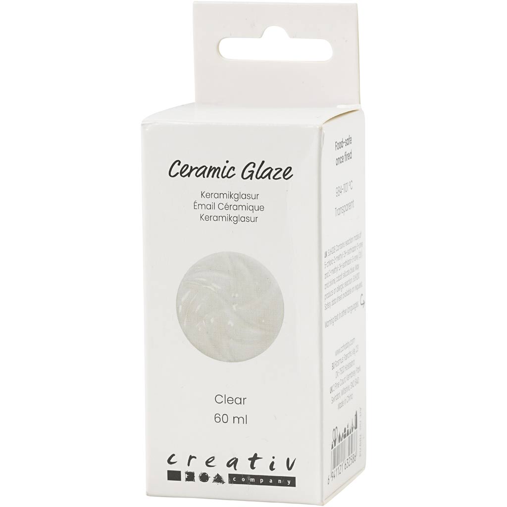Keraamiline glasuur, 984-1101 °C, läbipaistev, selge, 60 ml/ 1 tuubi - Image 3