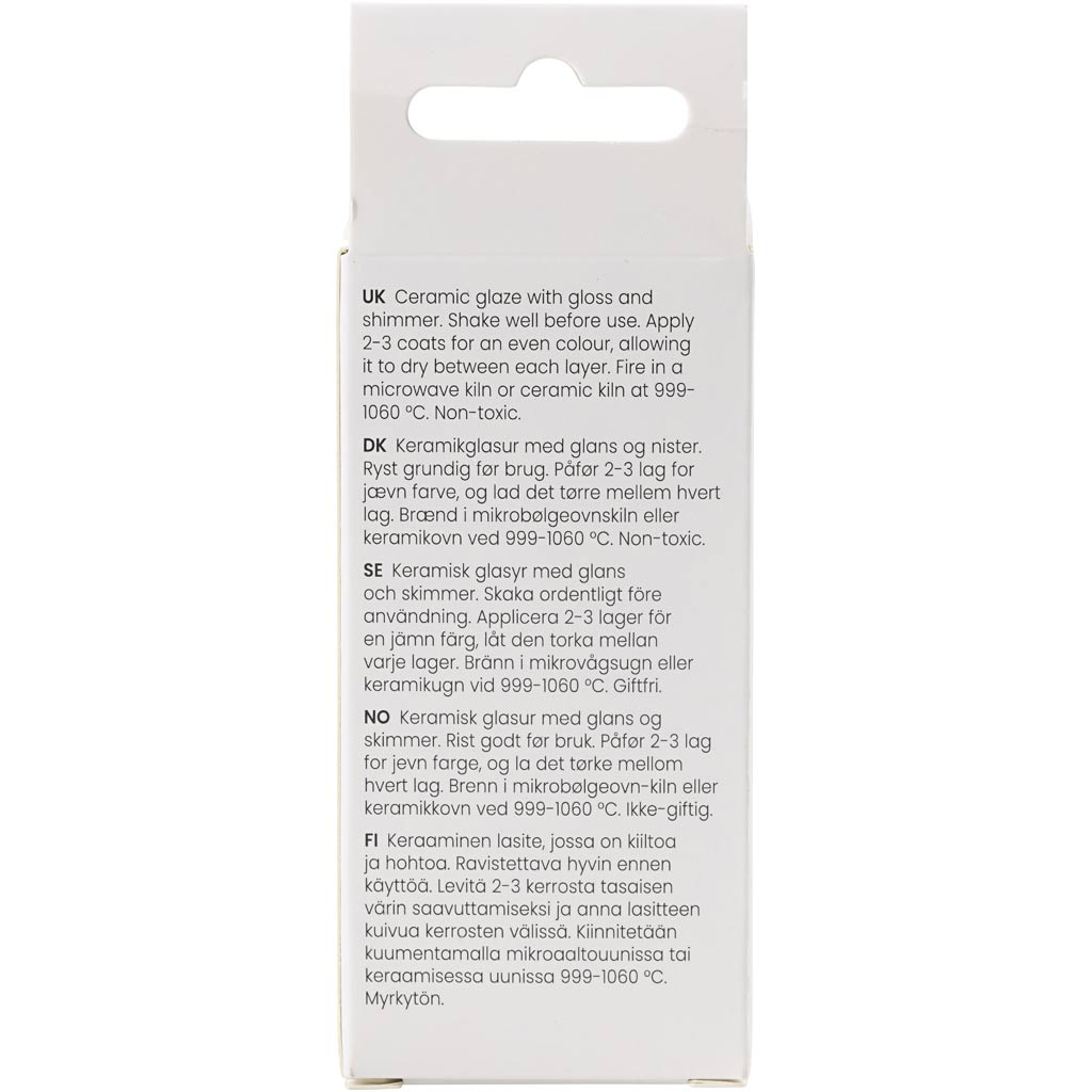 Tärniline keraamiline glasuur, 999-1060 °C, läbipaistmatu, Blue by You, 60 ml/ 1 tuubi - Image 2