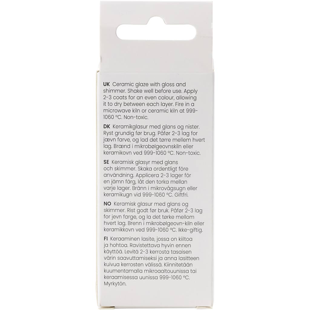 Tärniline keraamiline glasuur, 999-1060 °C, läbipaistmatu, Tutto Nero, 60 ml/ 1 tuubi - Image 2
