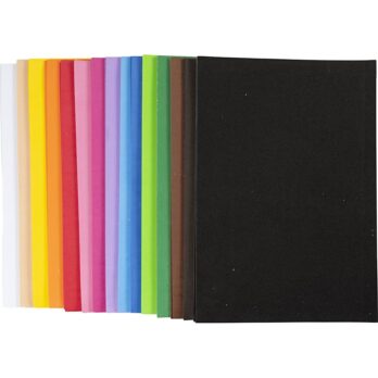 Vahtplaadid, isekleepuvad, A4, lehed 210x297 mm, paksus 2 mm, 30 ass lehte/ 1 pakk