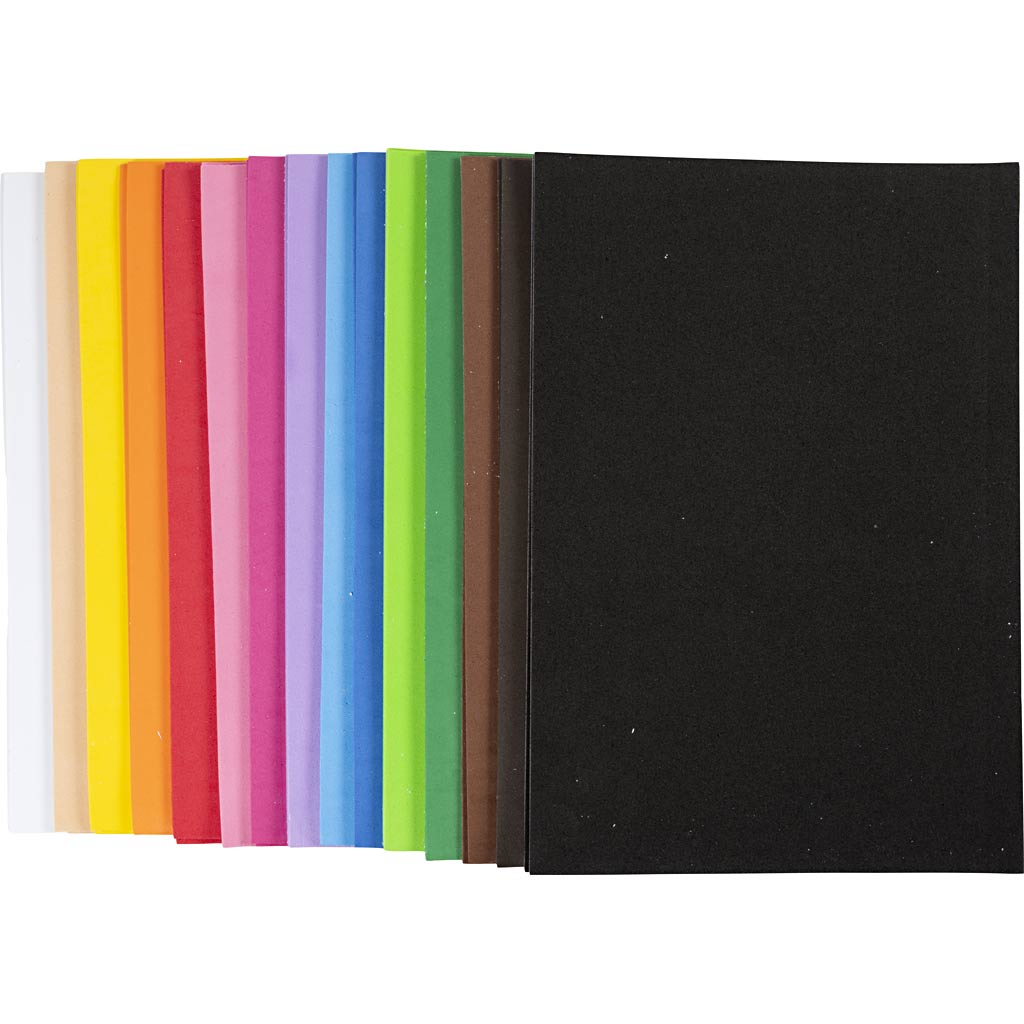 Vahtplaadid, isekleepuvad, A4, lehed 210x297 mm, paksus 2 mm, 30 ass lehte/ 1 pakk