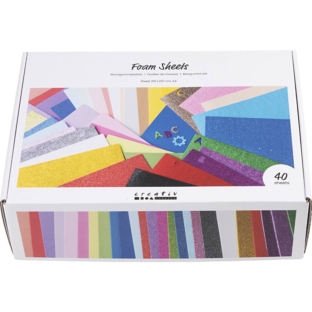 Vahtplastilehed, A4, 210x297 cm, erinevad värvid, 40 lehte/ 1 pakk - Image 2