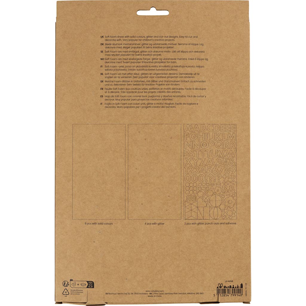 Vahtplaadid, suurus 14x25 cm, paksus 2 mm, sinine/roheline harmoonia, 12 lehte/ 1 pakk - Image 3