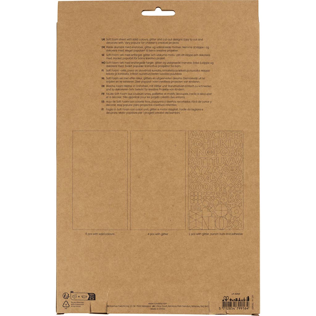 Vahtplaadid, suurus 14x25 cm, paksus 2 mm, lilla/roosa harmoonia, 12 lehte/ 1 pakk - Image 3