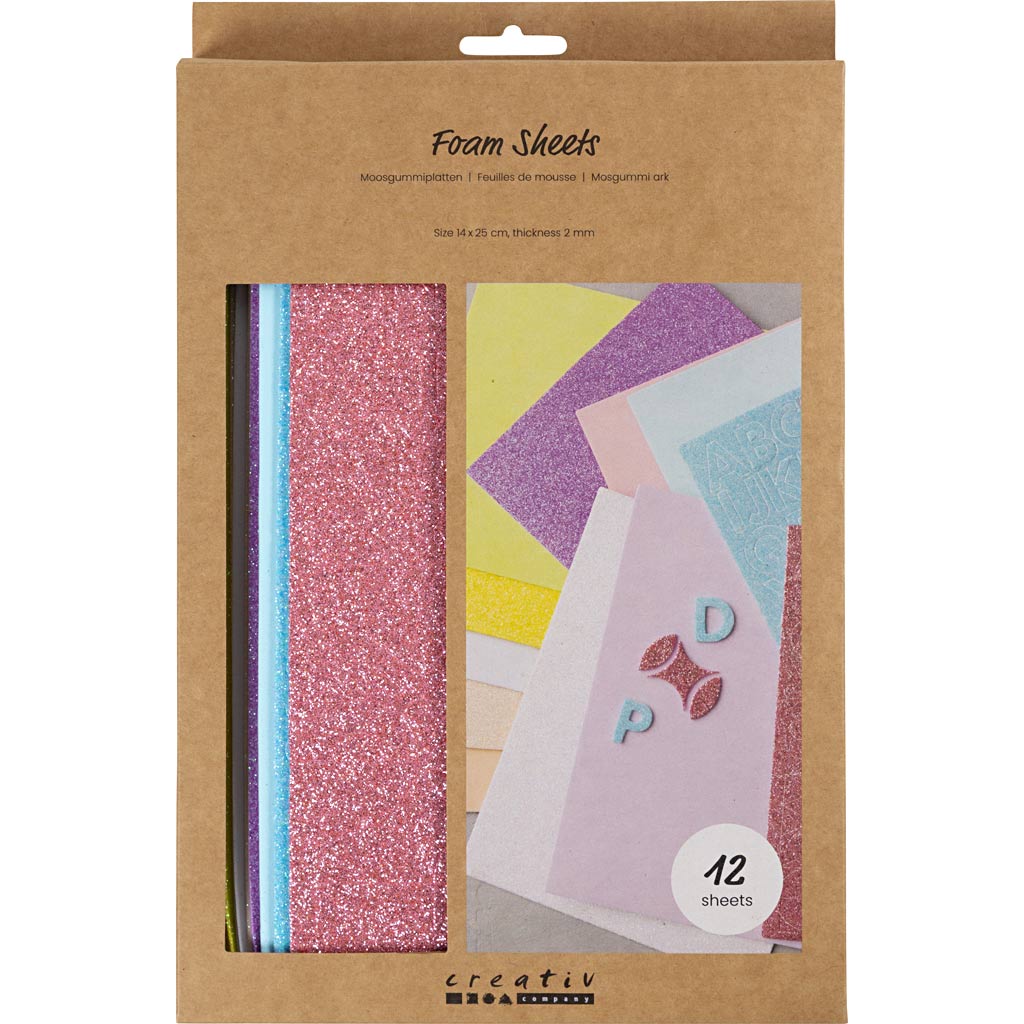 Vahtplaadid, suurus 14x25 cm, paksus 2 mm, pastelsed värvid, 12 lehte/ 1 pakk - Image 2