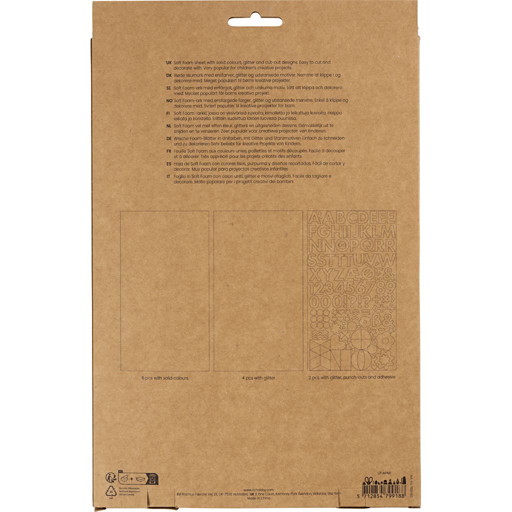 Vahtplaadid, suurus 14x25 cm, paksus 2 mm, pastelsed värvid, 12 lehte/ 1 pakk - Image 3