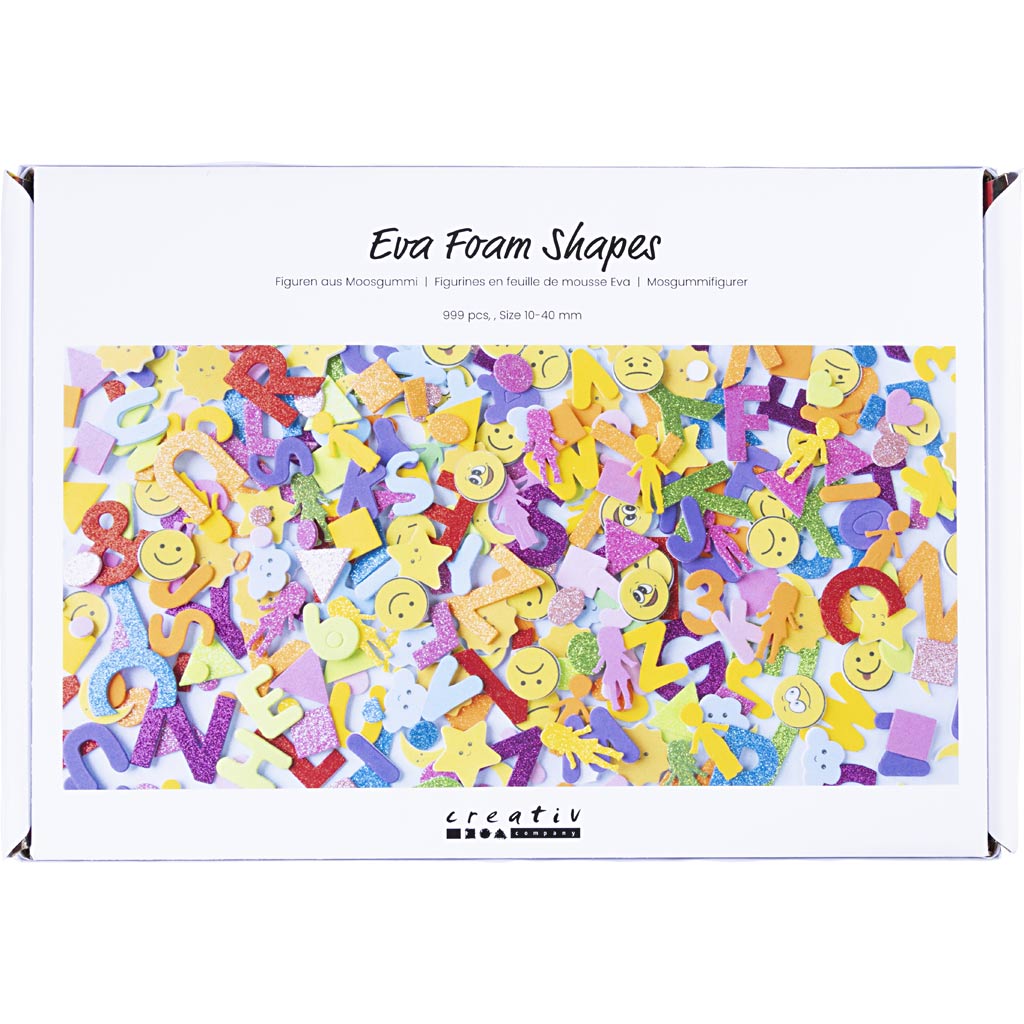 Vahtkleebised, Emojid, geomeetrilised kujundid, tähed ja numbrid, isekleepuvad, suurus 10-40 mm, u. 2460 tk, erinevad värvid, 2640 tk/ 1 pakend. - Image 4