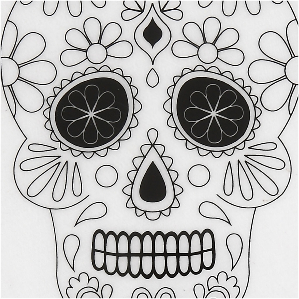 Shrink plastiklehed motiividega, koljud, leht 10,5x14,5 cm, paksus 0,3 mm, matt läbipaistev, 4 lehte/ 1 pakk. - Image 3