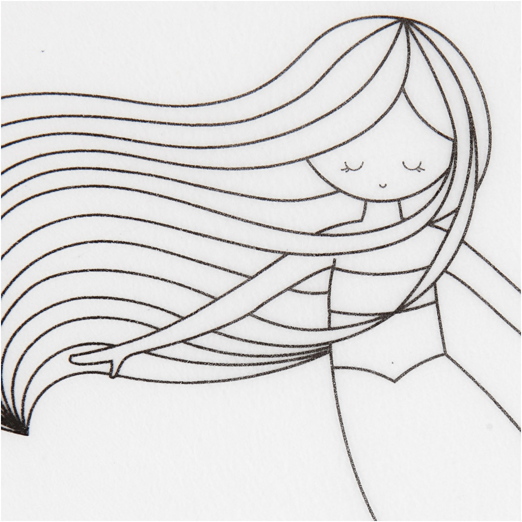 Kitsendusplaat motiividega, merineitsi, leht 10,5x14,5 cm, paksus 0,3 mm, matt läbipaistev, 4 lehte/ 1 pakk. - Image 4