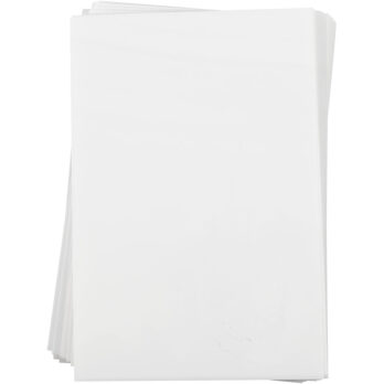 Kitsendusplaat, leht 20x30 cm, paksus 0,3 mm, matt valge, 100 lehte/ 1 pakk