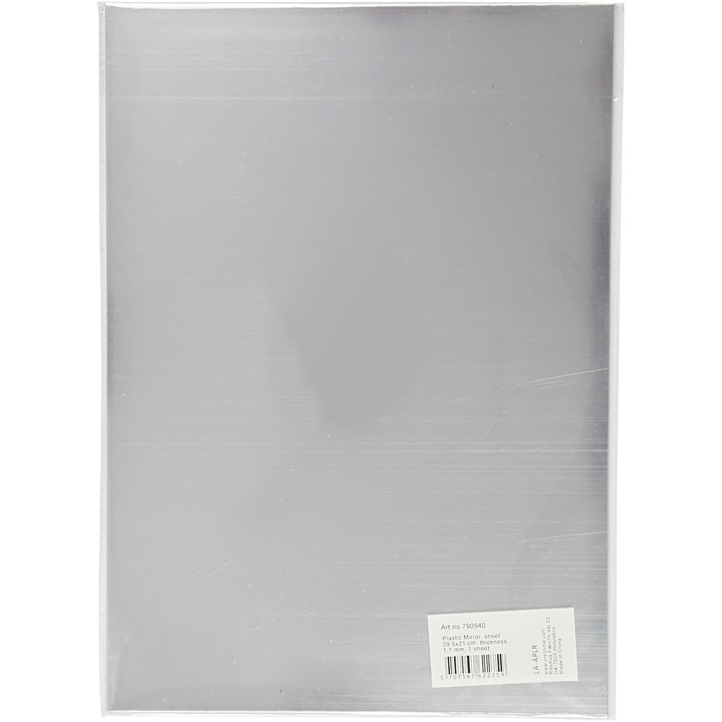 Plastikpeegel, leht 29,5x21 cm, paksus 1,1 mm, 1 leht - Image 2