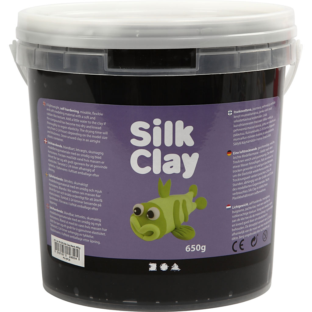 Silk Clay®, must, 650 g/ 1 ämber