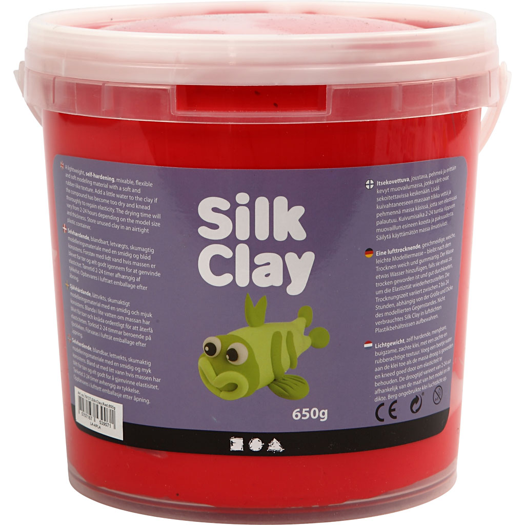 Silk Clay®, punane, 650 g/ 1 ämber