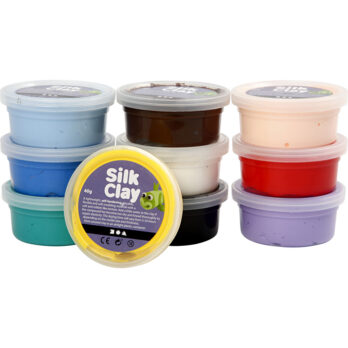 Silk Clay®, Basic 1, erinevad värvid, 10x40 g/ 1 pakk