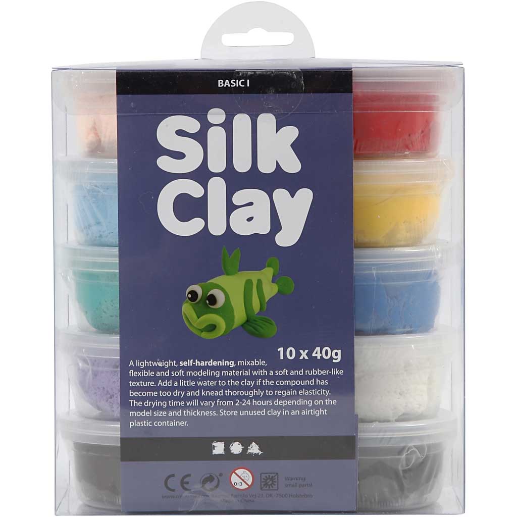 Silk Clay®, Basic 1, erinevad värvid, 10x40 g/ 1 pakk - Image 3