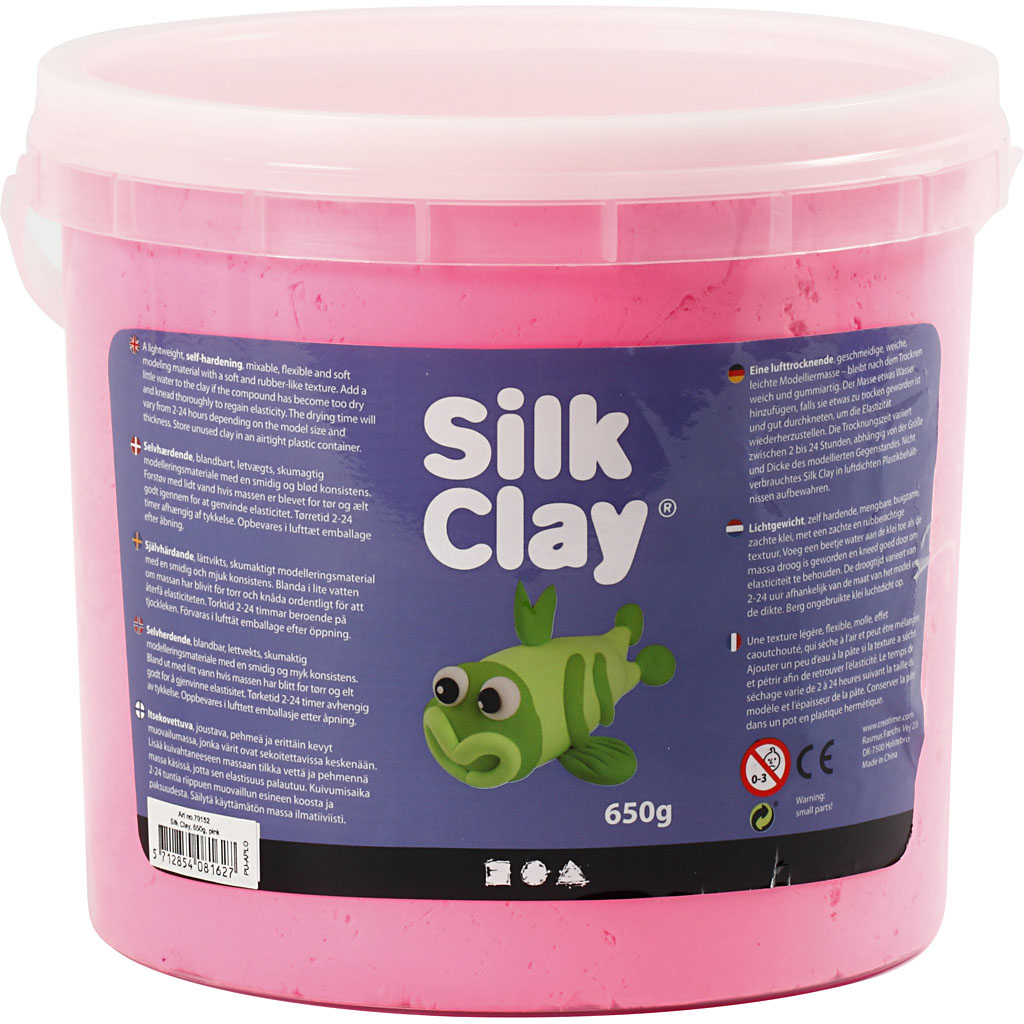 Silk Clay®, roosa, 650 g/ 1 ämber