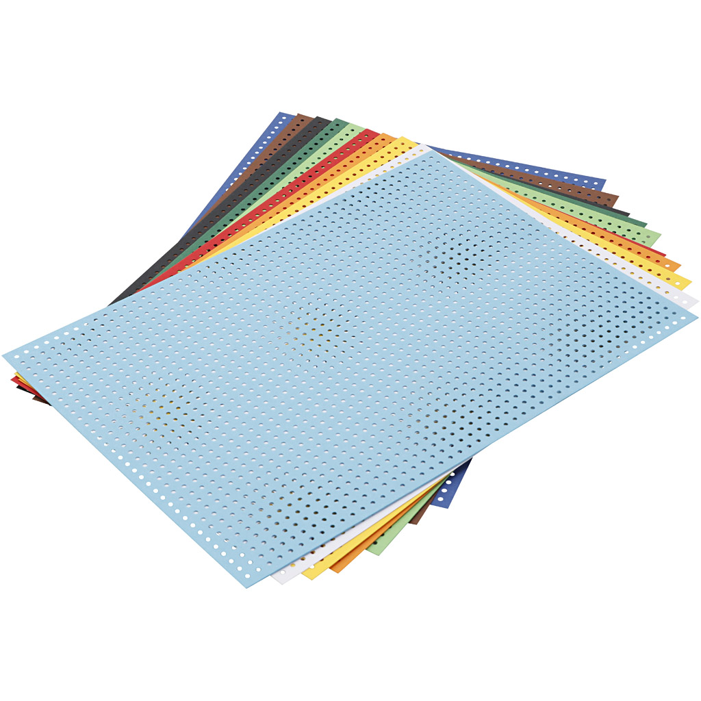 Ristpistes tikkimiskaart, suurus 17,5x24,5 cm, erinevad värvid, 10 lehte/ 1 pakk