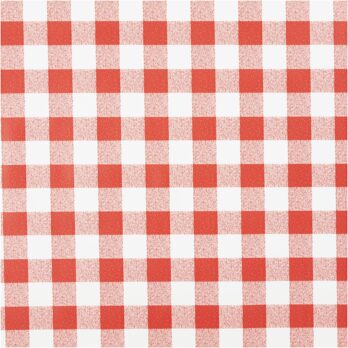 Õlikangas, ruuduline, W: 140 cm, punane, valge, 20 m/ 1 rull