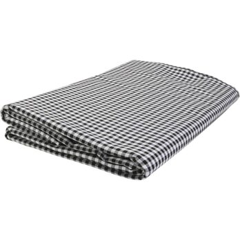 Puuvillane kangas, ruudud 4x4 mm, laius: 145 cm, must, valge, 5 m/ 1 pakk