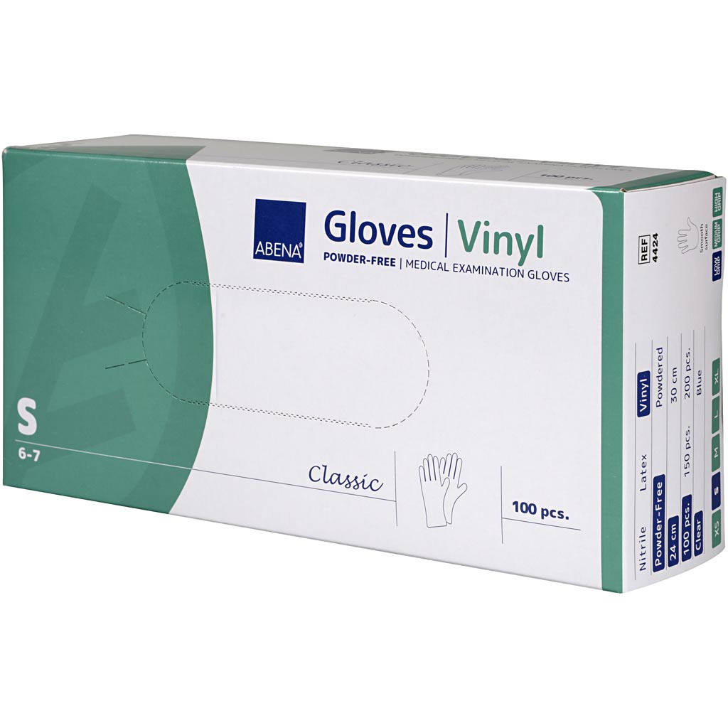 Ühekordsed kindad, suurus S, 100 tk/ 1 pakk - Image 2