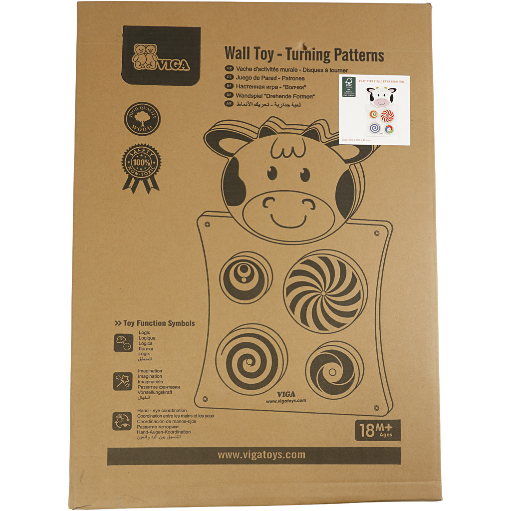 VIGA tegevuslaud, lehm, suurus 36x55x3,5 cm, 1 tk - Image 4