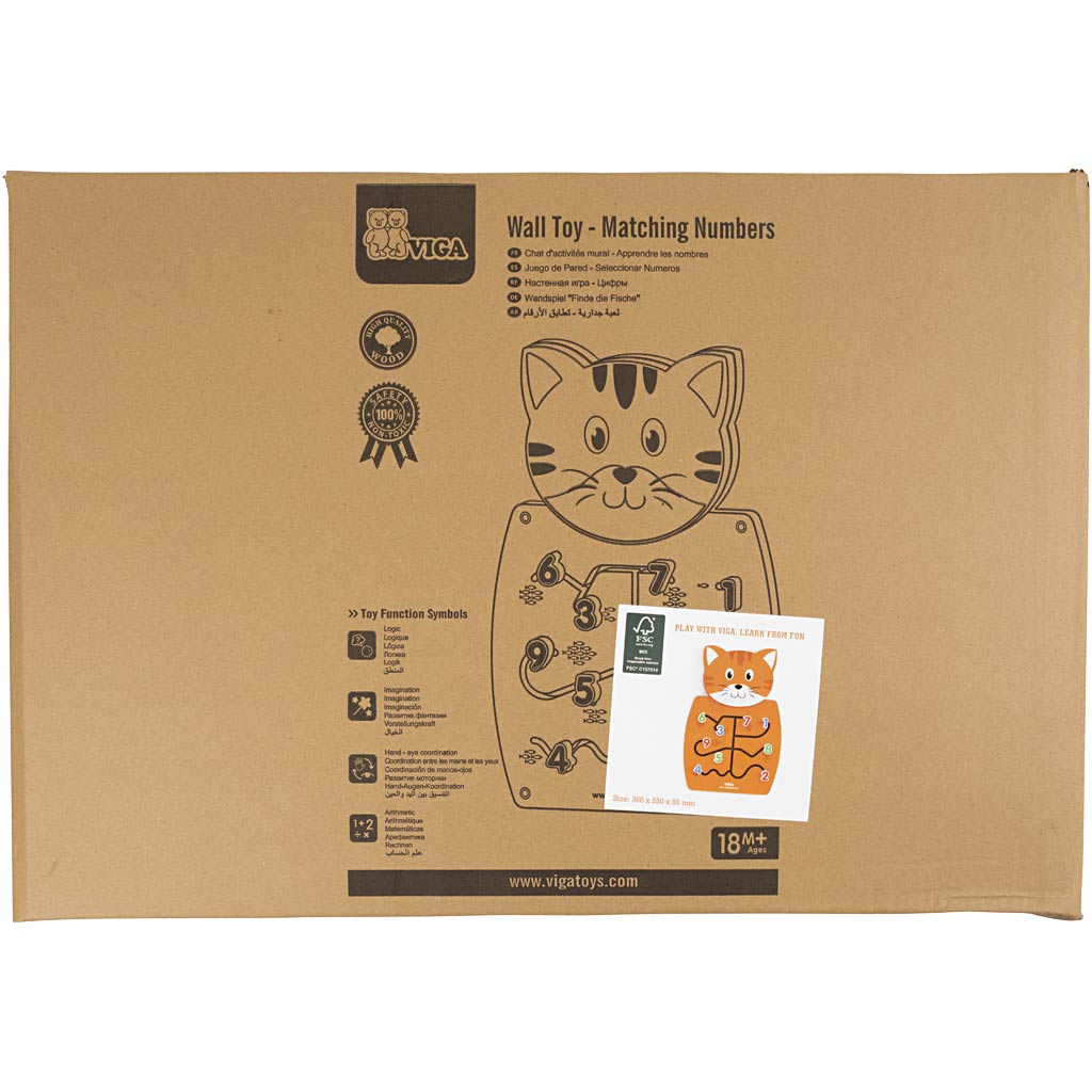 VIGA tegevuslaud, kass, suurus 36x55x4,5 cm, 1 tk - Image 2