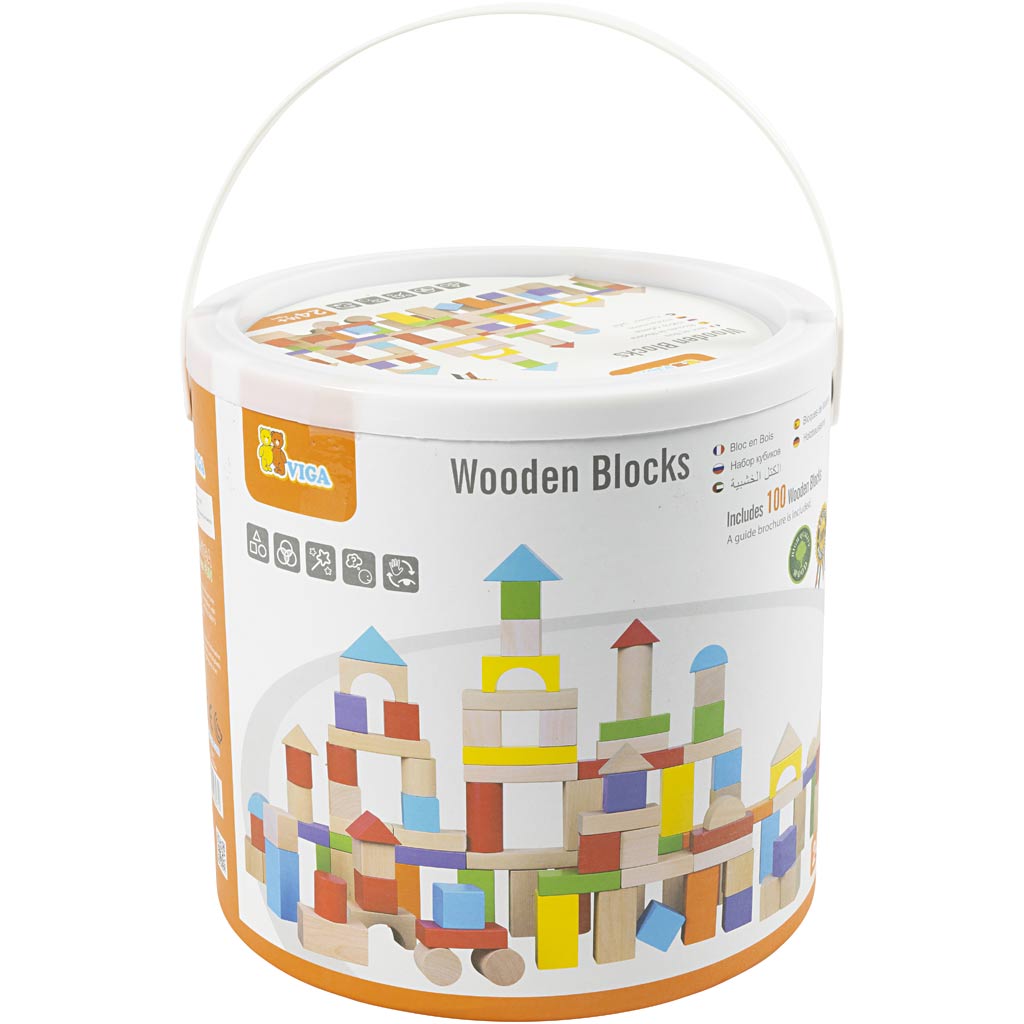 VIGA puuklotsid, suurus 3 cm, 100 osa/ 1 pakk - Image 2