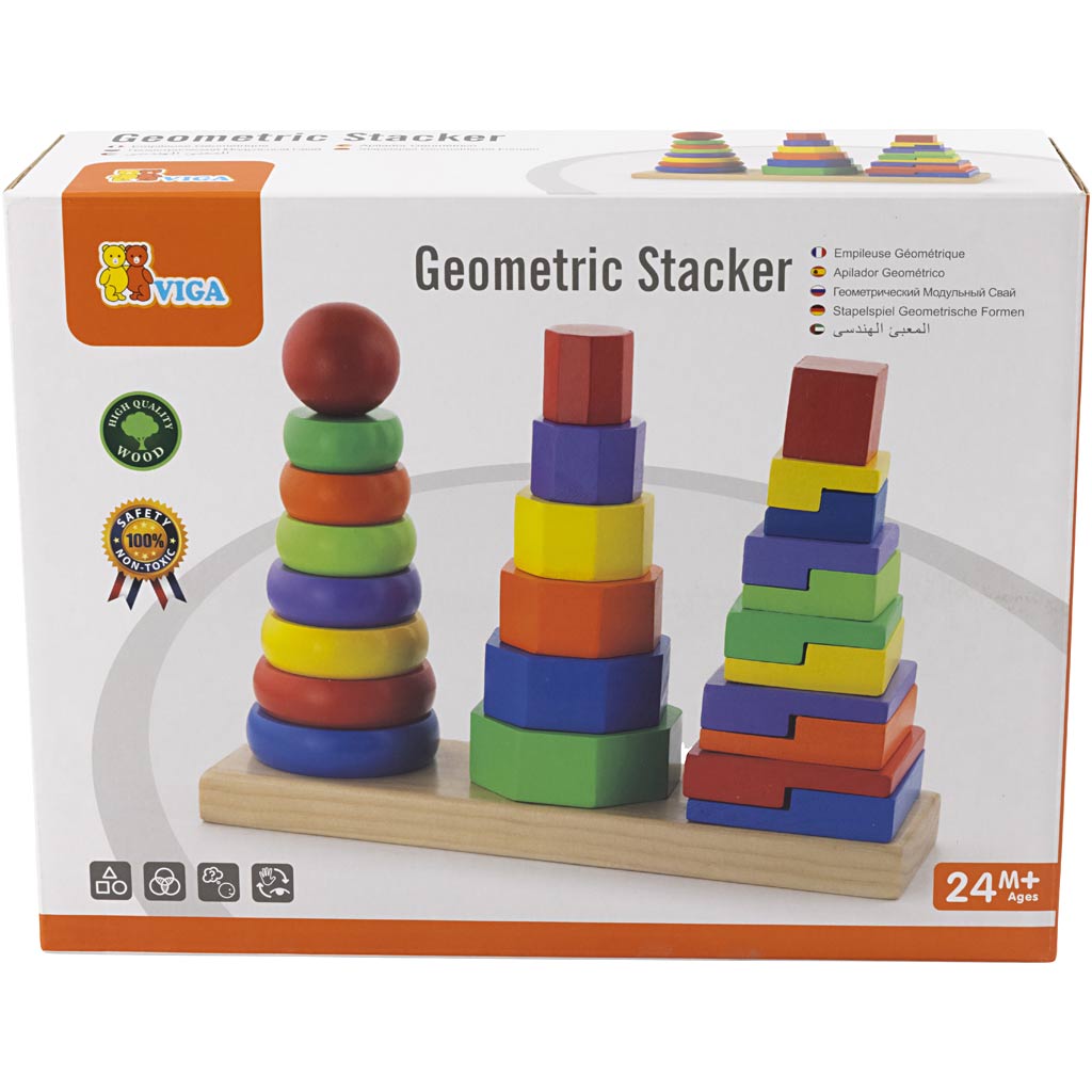 VIGA geomeetriline virnastustorn, suurus 28x21x9 cm, 1 komplekt - Image 3