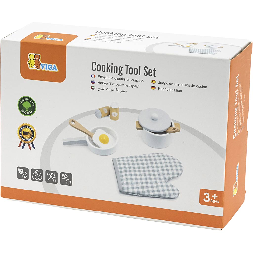 VIGA puidust kastrulite komplekt, värv võib erineda , 6 osa/ 1 pakk - Image 2